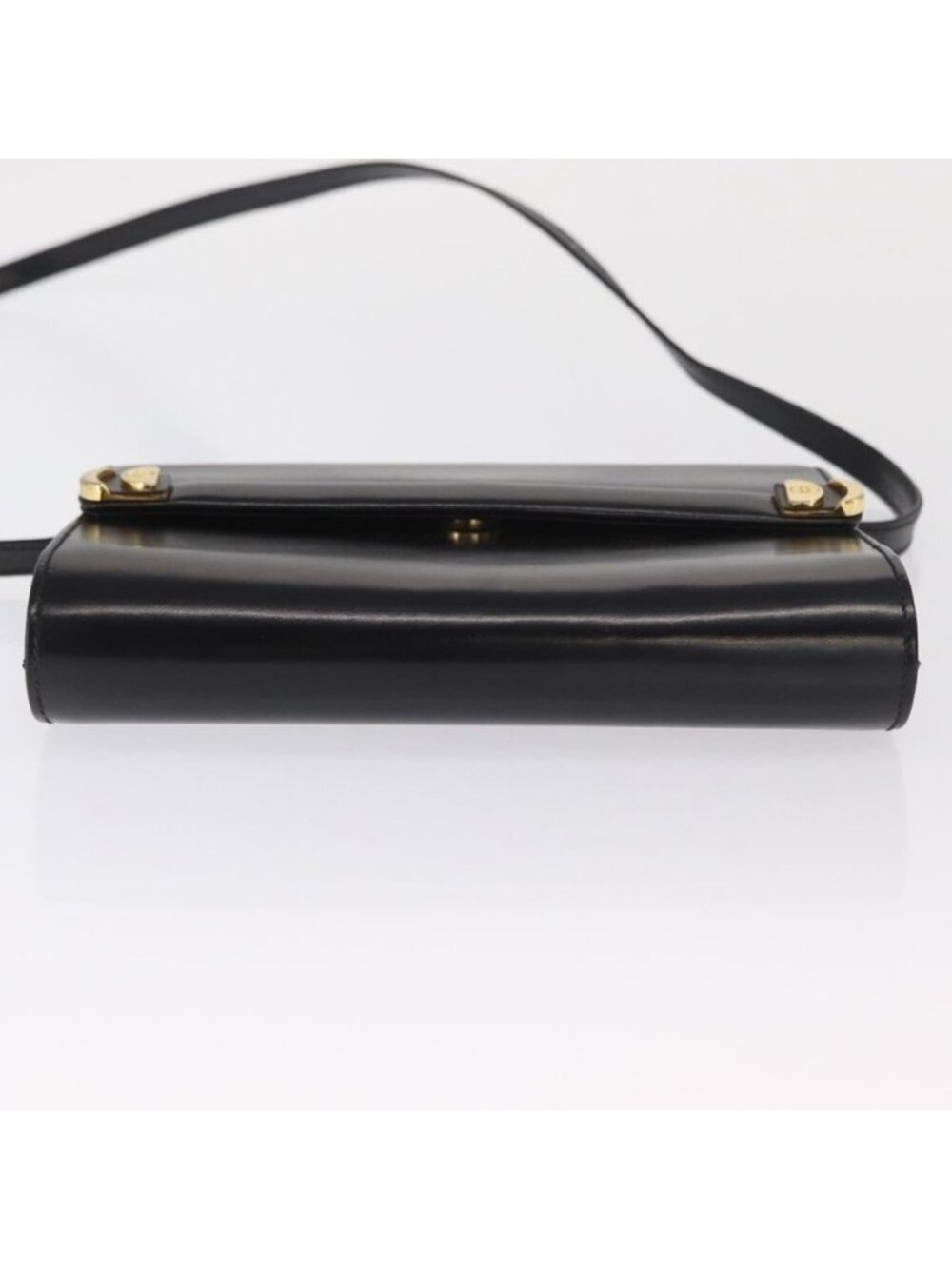Authentic GUCCI Shoulder Bag Leather Black Gold 004 056 0209 - Picture 16 of 16
